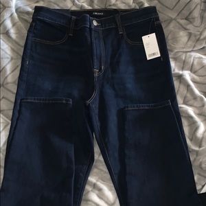 Jbrand Highrise Cropped Skinny Jeans